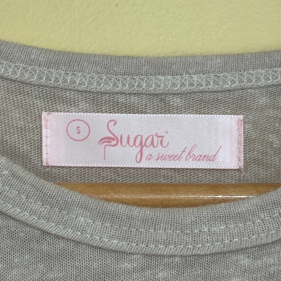 Sugar a sweet brand | NWT Guns And Rosé Sand Pink Muscle Tank Small - Picture 6 of 11